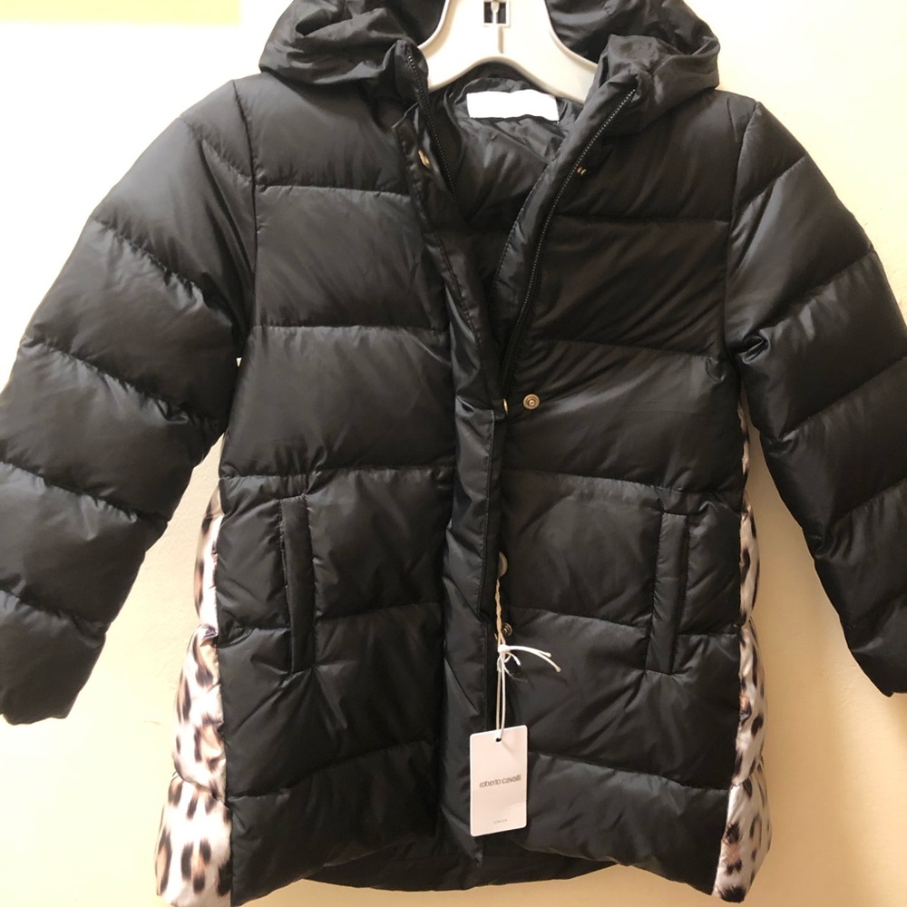 Roberto Cavalli Black Jacket with Branded Label